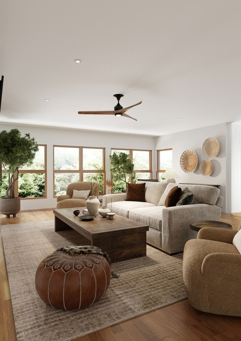 Online Designer Combined Living/Dining 3D Model 2