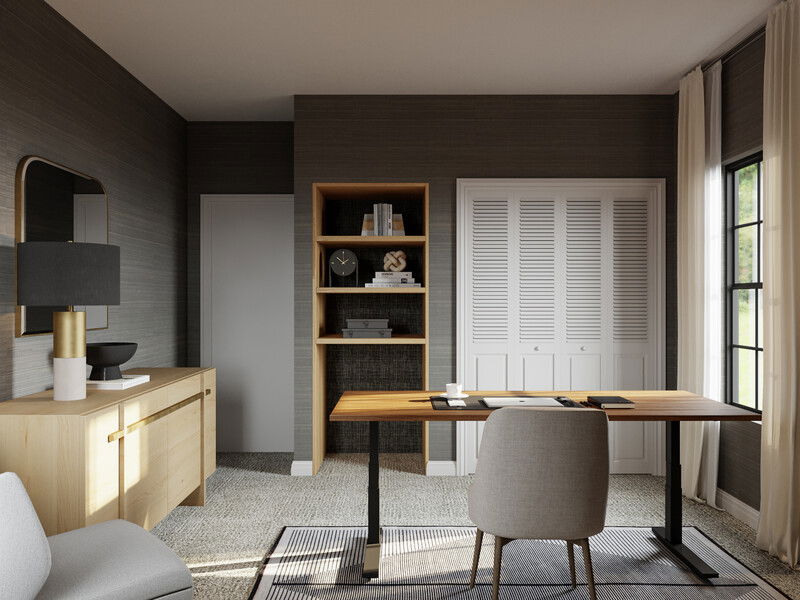 Modelo 3D de hogar/oficina pequeña del diseñador en línea 3