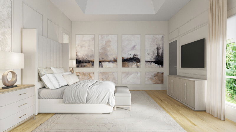 Online Designer Bedroom 3D Model 3