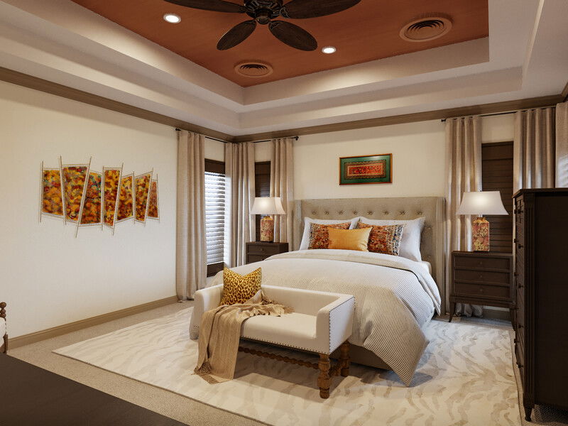 Online Designer Bedroom 3D Model 2