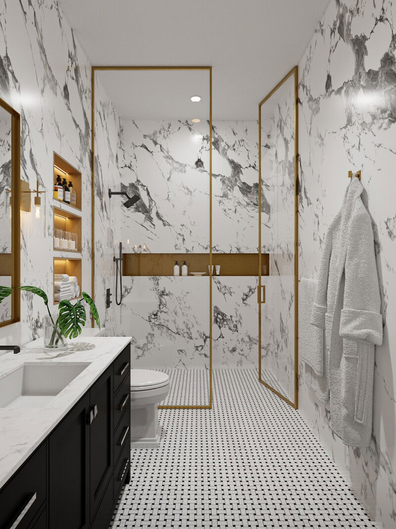 Modelo 3D de Baño por Diseñador Online 1