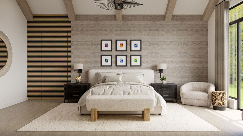 Online Designer Bedroom 3D Model 2