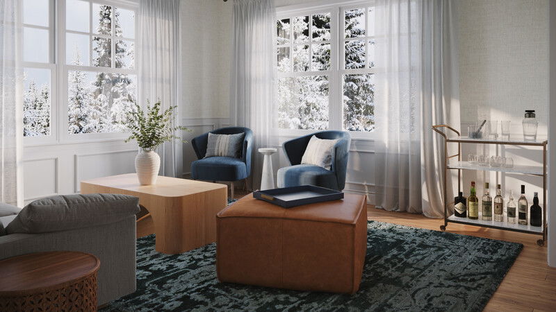 Online Designer Living Room 3D Model 3