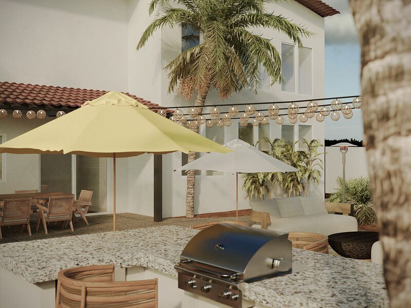 Modelo 3D de Patio de Diseñador Online 3