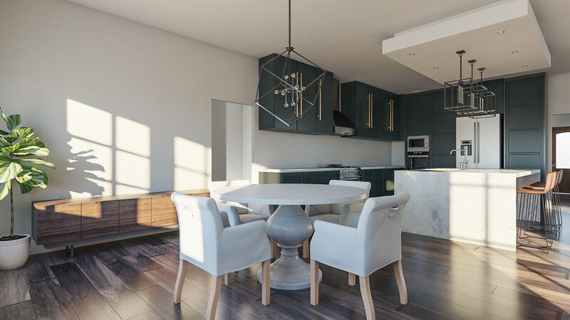 Modelo 3D de Cocina de Diseñador en Línea 2