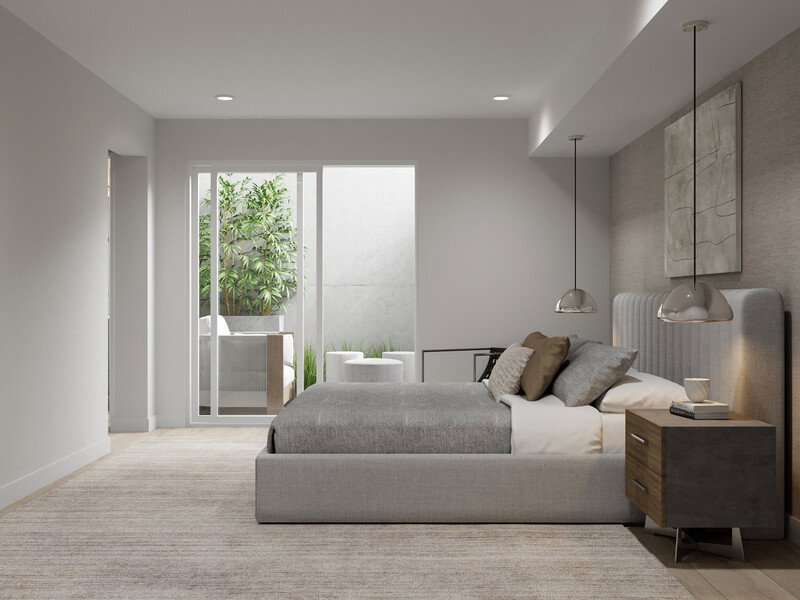 Online Designer Bedroom 3D Model thumbnail2