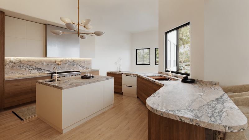 Modelo 3D de Cocina de Diseñador en Línea 2