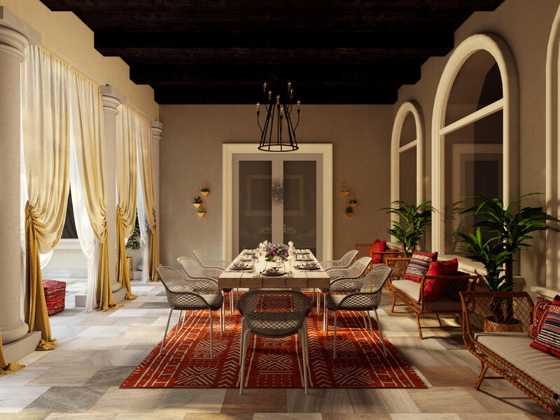 Online Designer Patio 3D Model thumbnail4