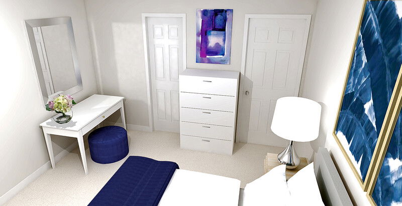 Online Designer Bedroom 3D Model 2