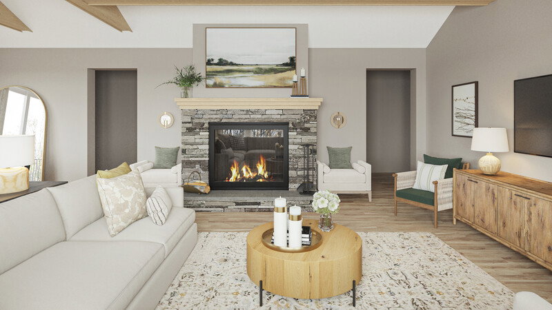 Online Designer Combined Living/Dining 3D Model 2