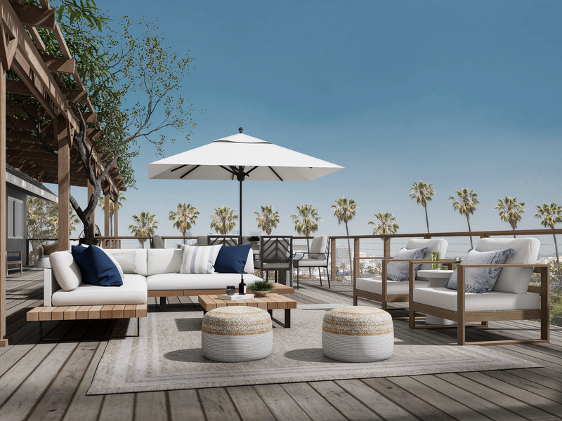 Modelo 3D de Patio de Diseñador Online 1