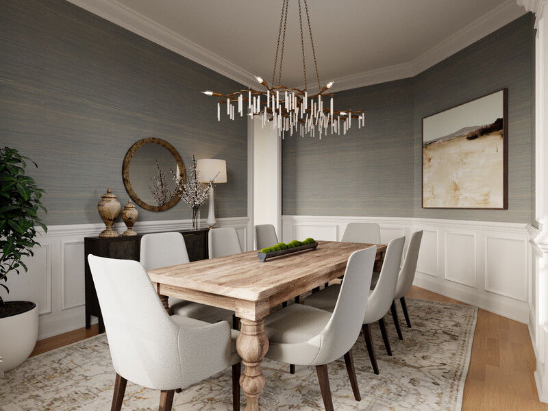 Online Designer Dining Room 3D Model 3