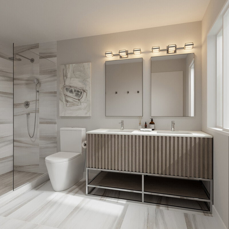 Online Designer Bathroom 3D Model thumbnail1