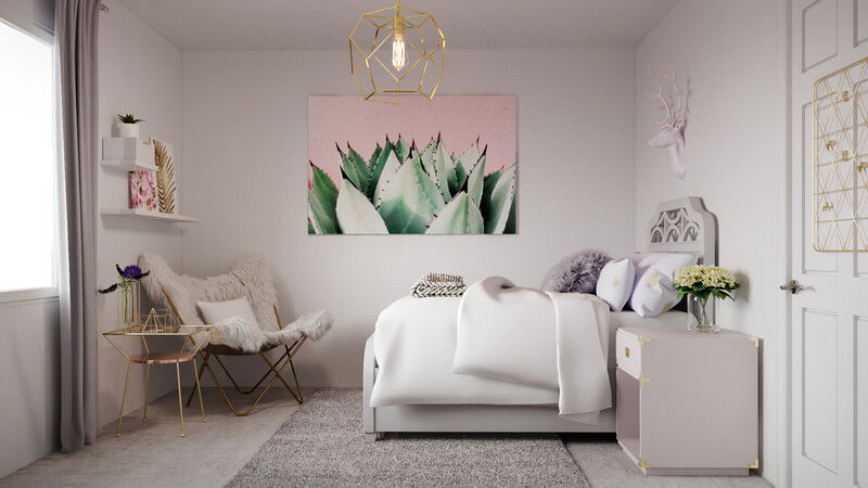Modelo 3D de Dormitorio del Diseñador en Línea 1