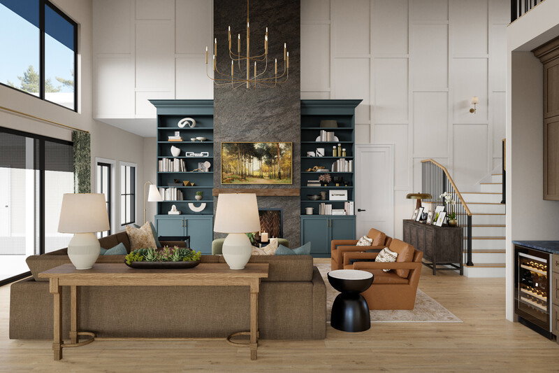 Online Designer Living Room 3D Model thumbnail2