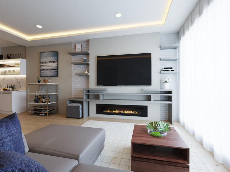 Online Designer Combined Living/Dining 3D Model 7