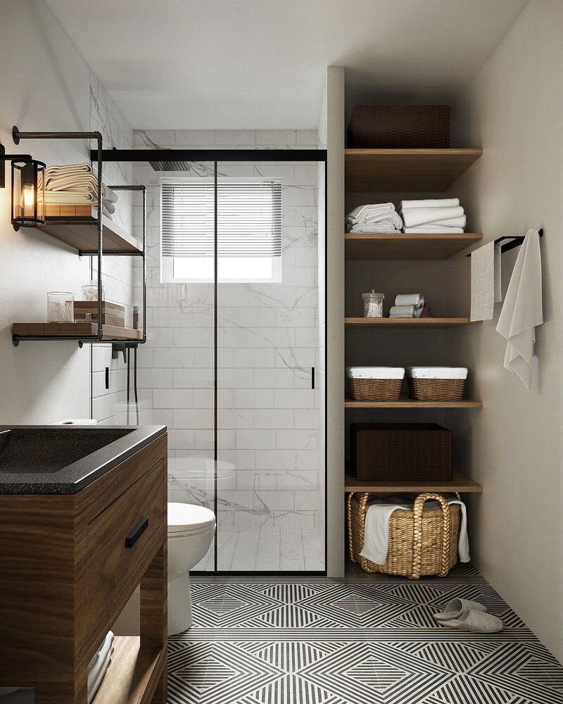 Online Designer Bathroom 3D Model 2