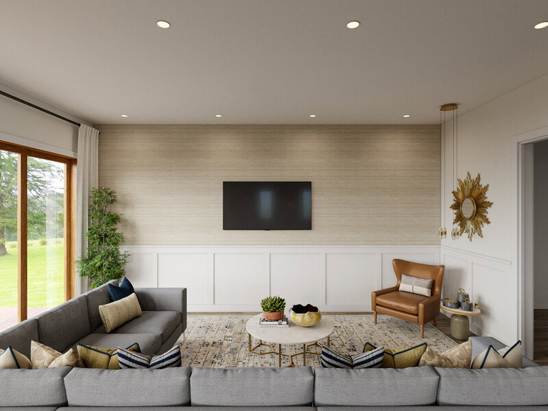 Online Designer Living Room 3D Model thumbnail3