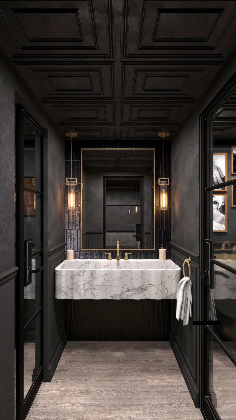 Online Designer Bathroom 3D Model 1