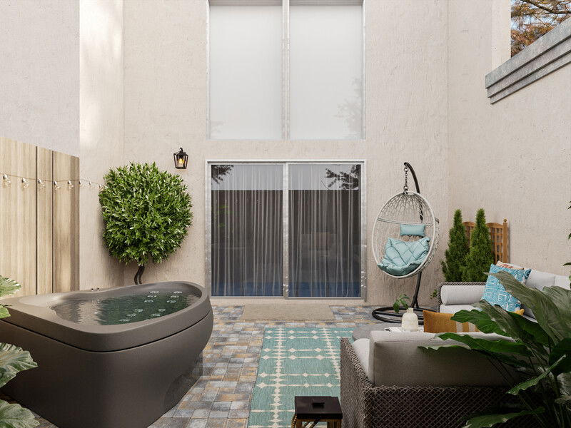 Modelo 3D de Patio de Diseñador Online 2