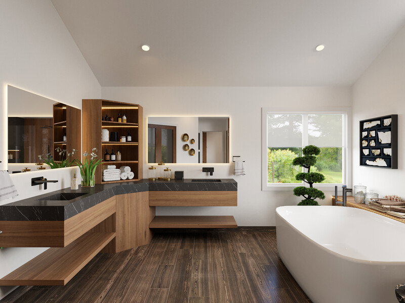 Online Designer Bathroom 3D Model thumbnail2
