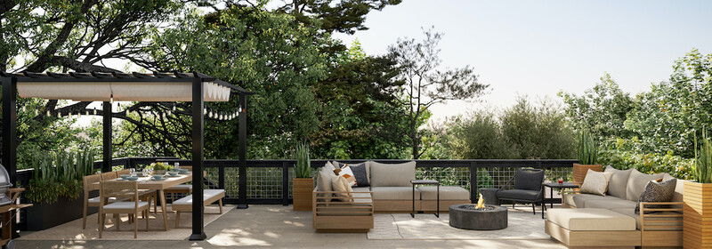 Cozy Japandi Patio Design | Decorilla