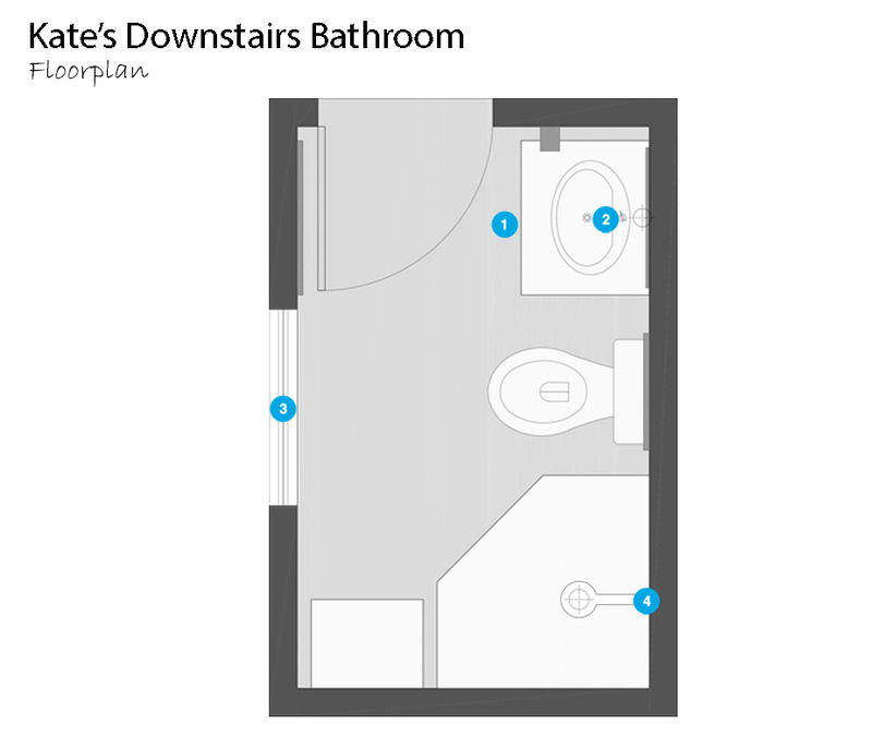 Online Designer Bathroom Floorplan