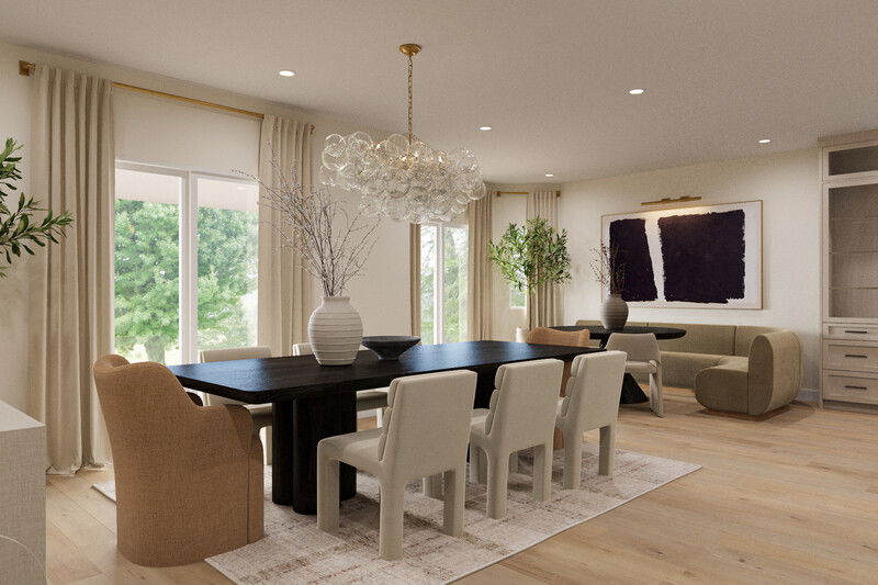 Online Designer Dining Room 3D Model 3
