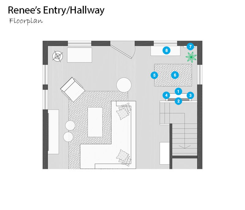 Online Designer Hallway/Entry Floorplan