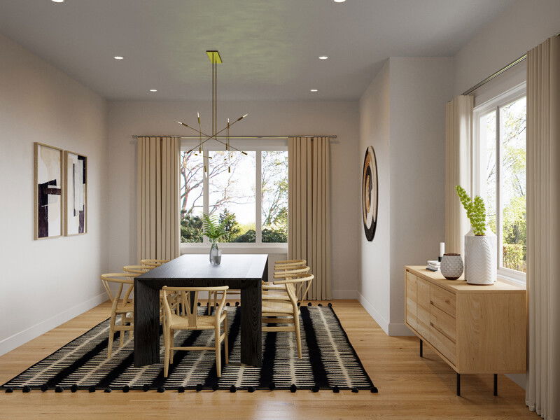 Online Designer Dining Room 3D Model thumbnail1