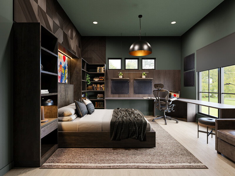 Online Designer Bedroom 3D Model 1