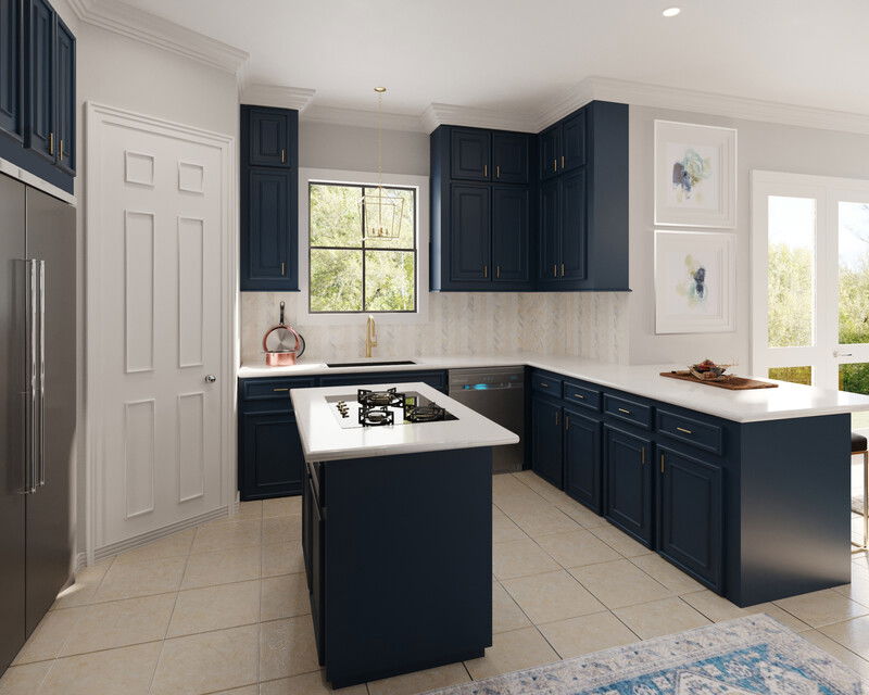 Modelo 3D de Cocina de Diseñador en Línea 2