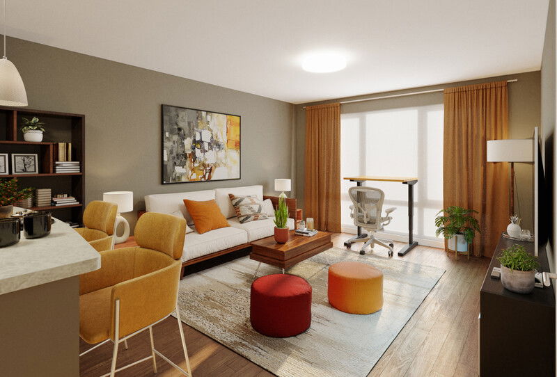 Modelo 3D Sala-Comedor del Diseñador en Línea 1