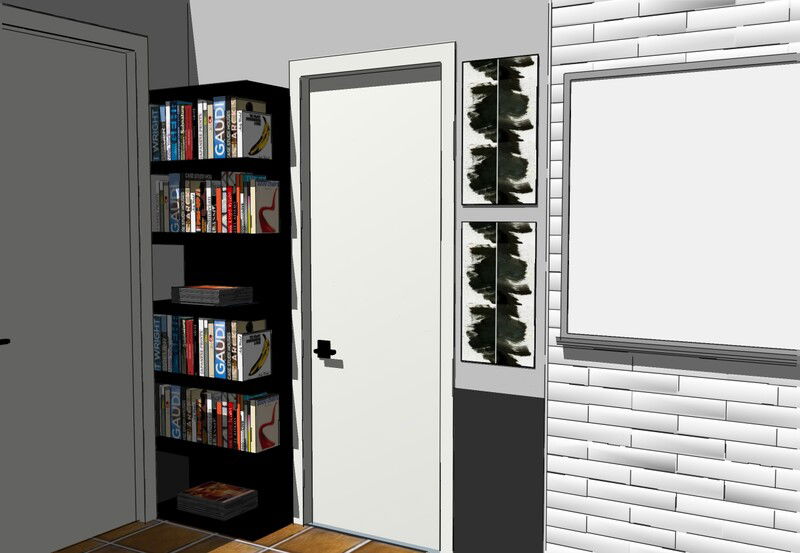 Modelo 3D 4 de hogar/oficina pequeña de diseñador en línea