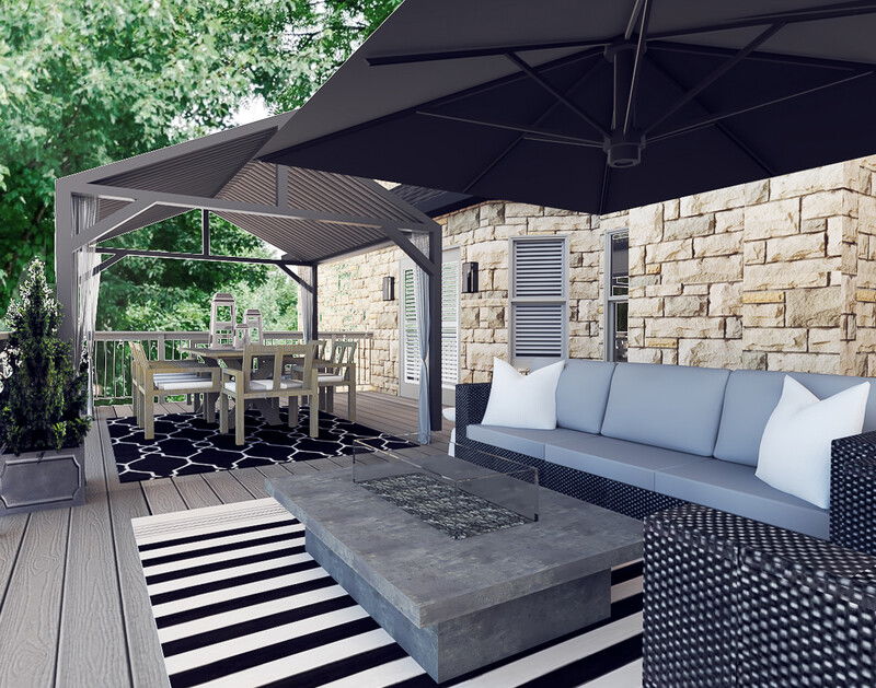 Online Designer Patio 3D Model 1