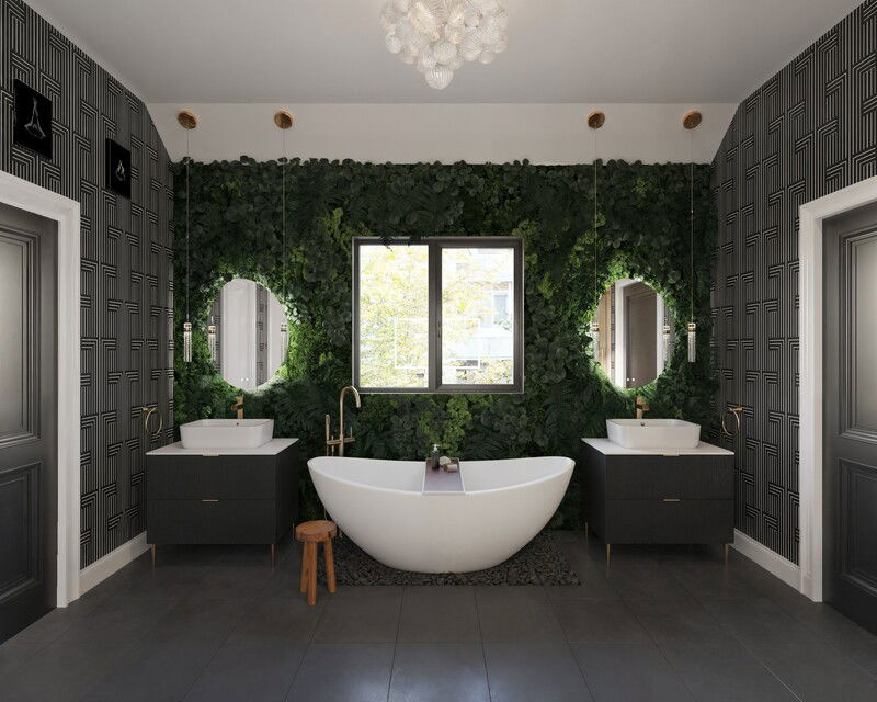 Online Designer Bathroom 3D Model 3