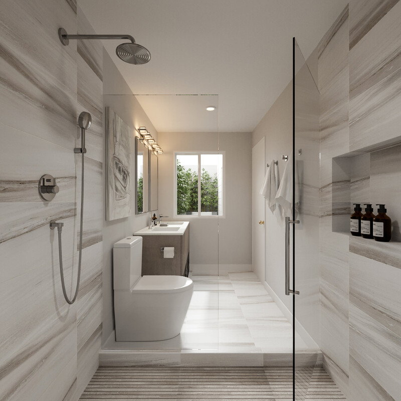 Online Designer Bathroom 3D Model thumbnail2