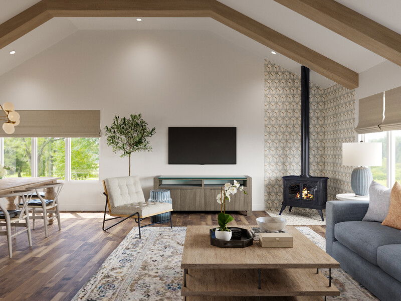 Online Designer Combined Living/Dining 3D Model 3