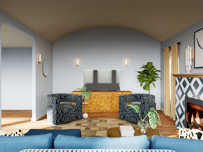 Online Designer Living Room 3D Model thumbnail2