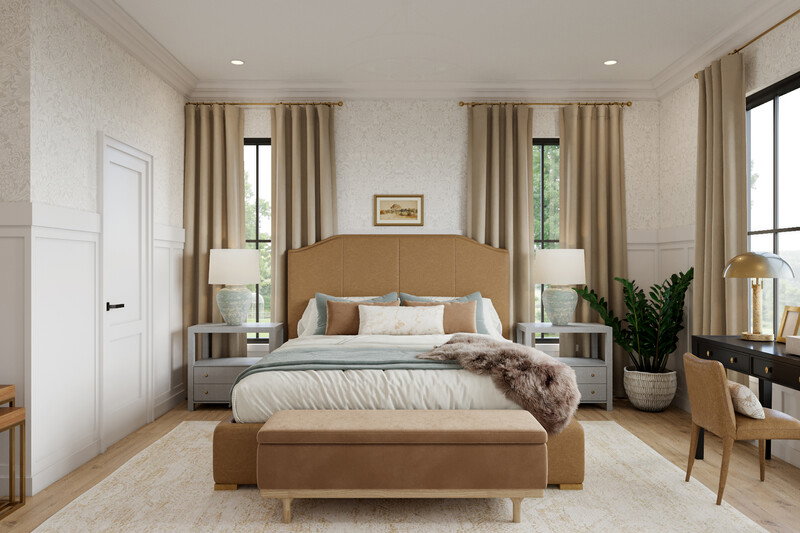 Online Designer Bedroom 3D Model thumbnail1