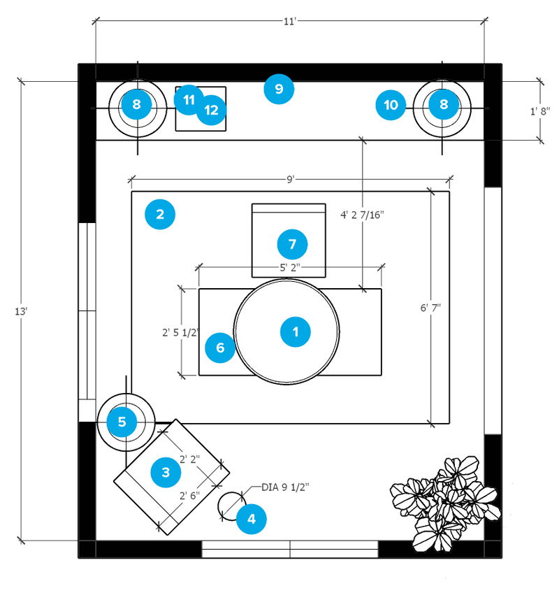 Plano de hogar/oficina pequeña del diseñador en línea