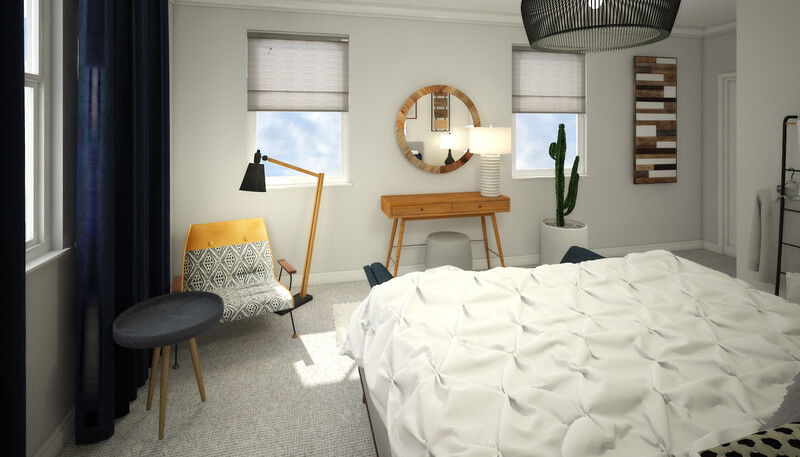 Modelo 3D de Dormitorio del Diseñador en Línea 2