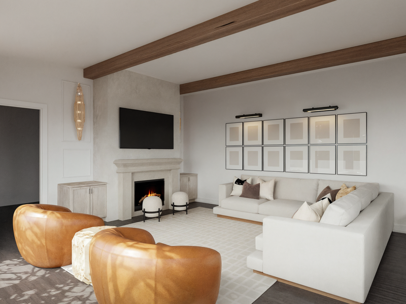 Online Designer Combined Living/Dining 3D Model 2