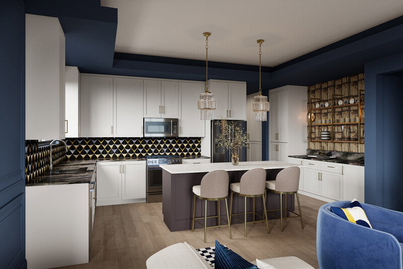 Online Designer Kitchen 3D Model thumbnail2