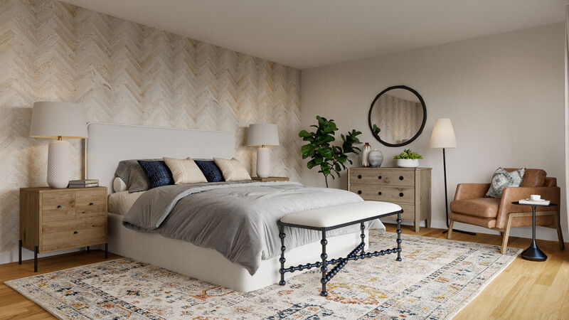 Online Designer Bedroom 3D Model 4