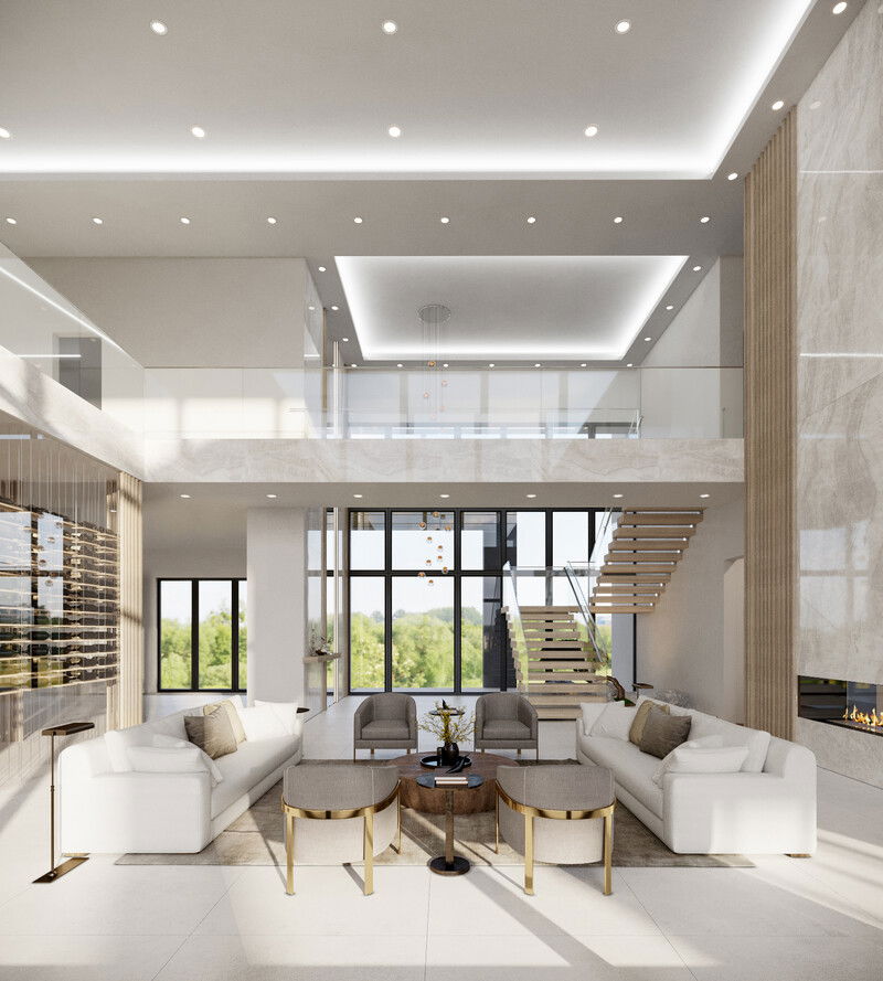 Online Designer Living Room 3D Model 1