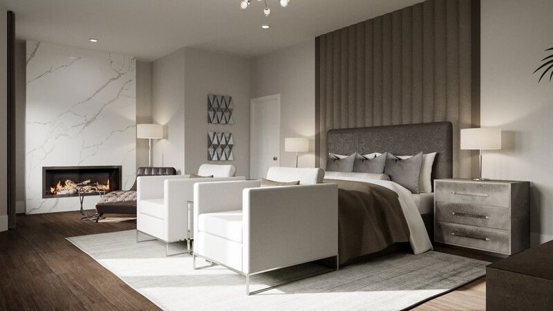 Online Designer Bedroom 3D Model 1