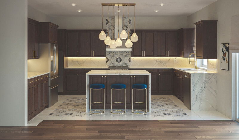 Modelo 3D de Cocina de Diseñador en Línea 2