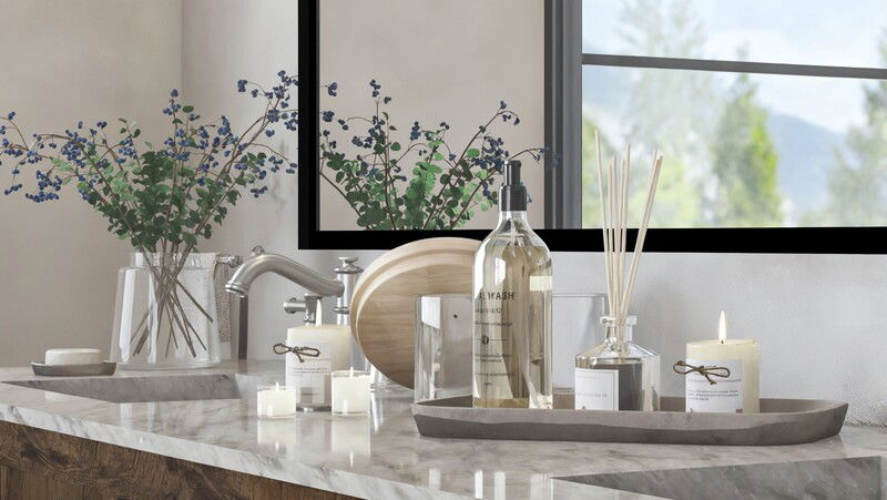 Online Designer Bathroom 3D Model 3