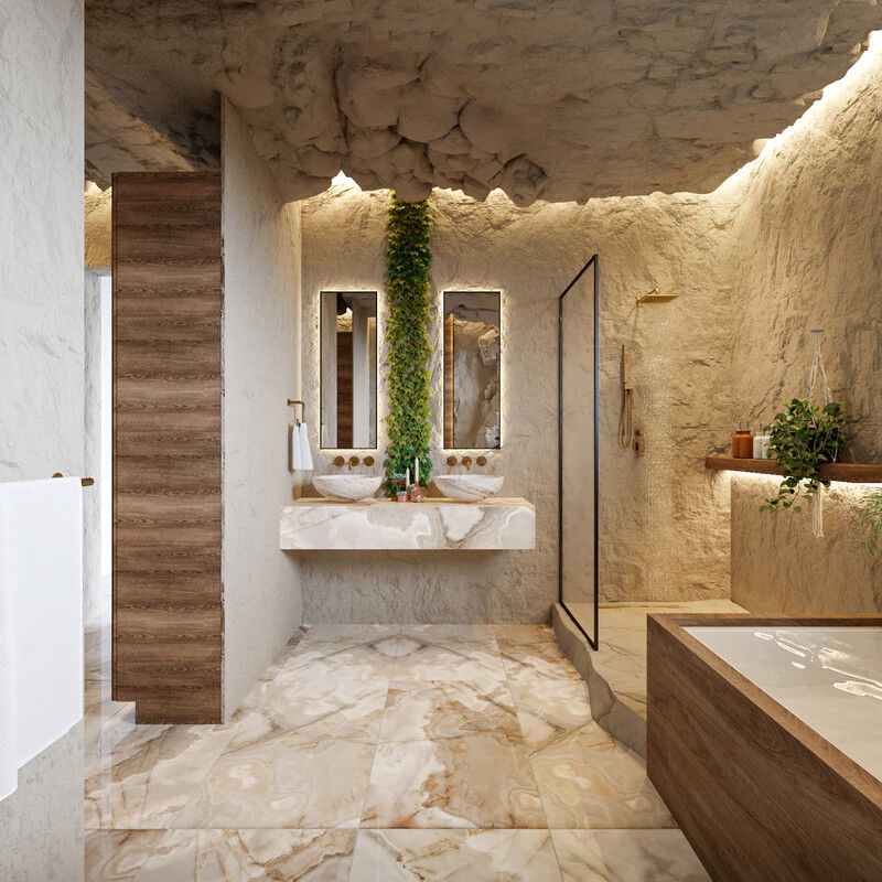 Modelo 3D de baño en línea 7